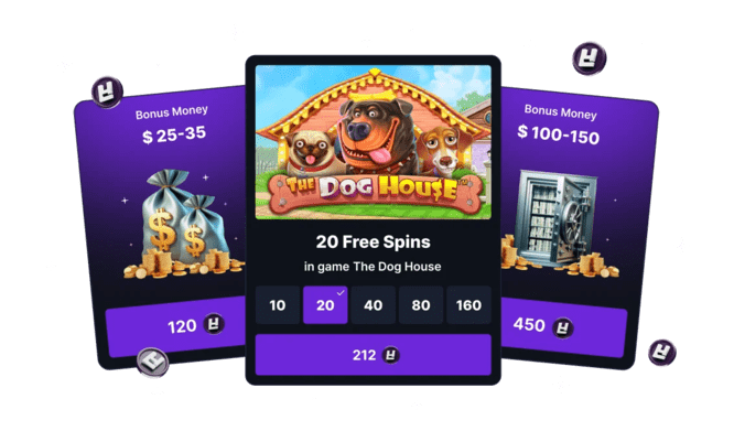 bonusy w Hashlucky casino