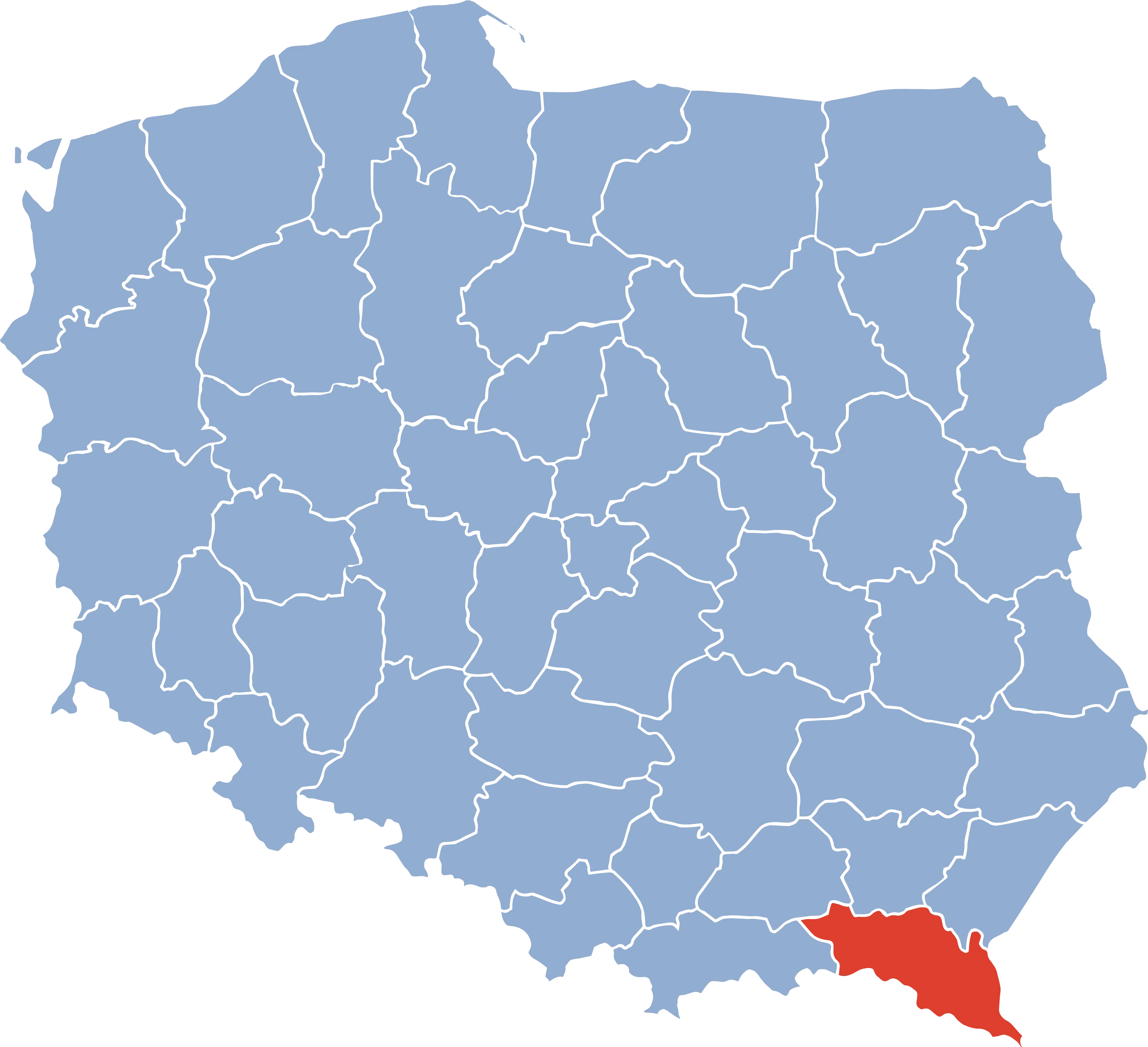 Krosno Mapa